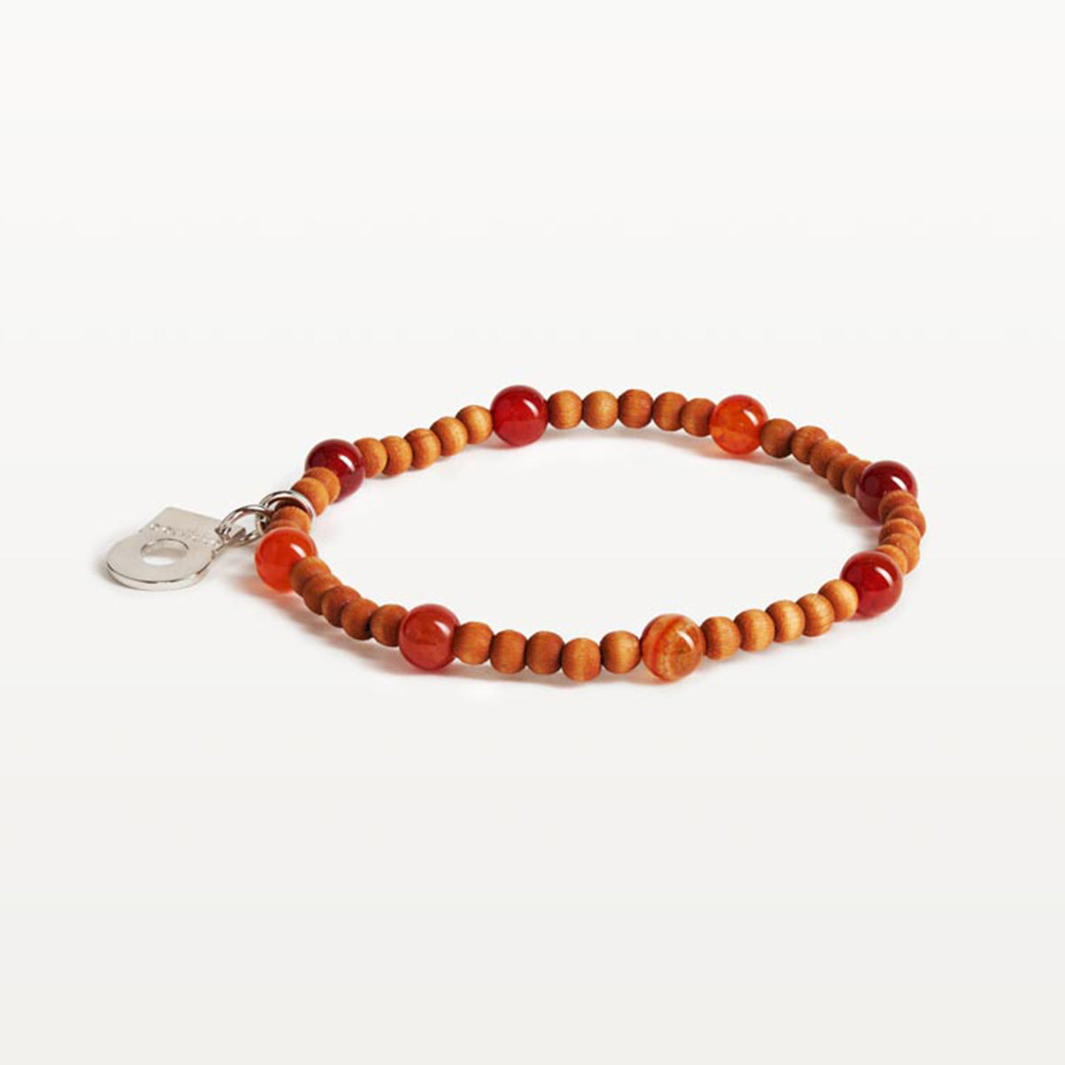 Lasihelmi bracelet, orange