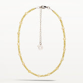 Lasihelmi necklace, butter yellow