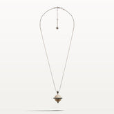 Nova necklace, varnished wood
