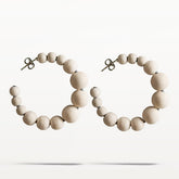 Asta earrings, ecru