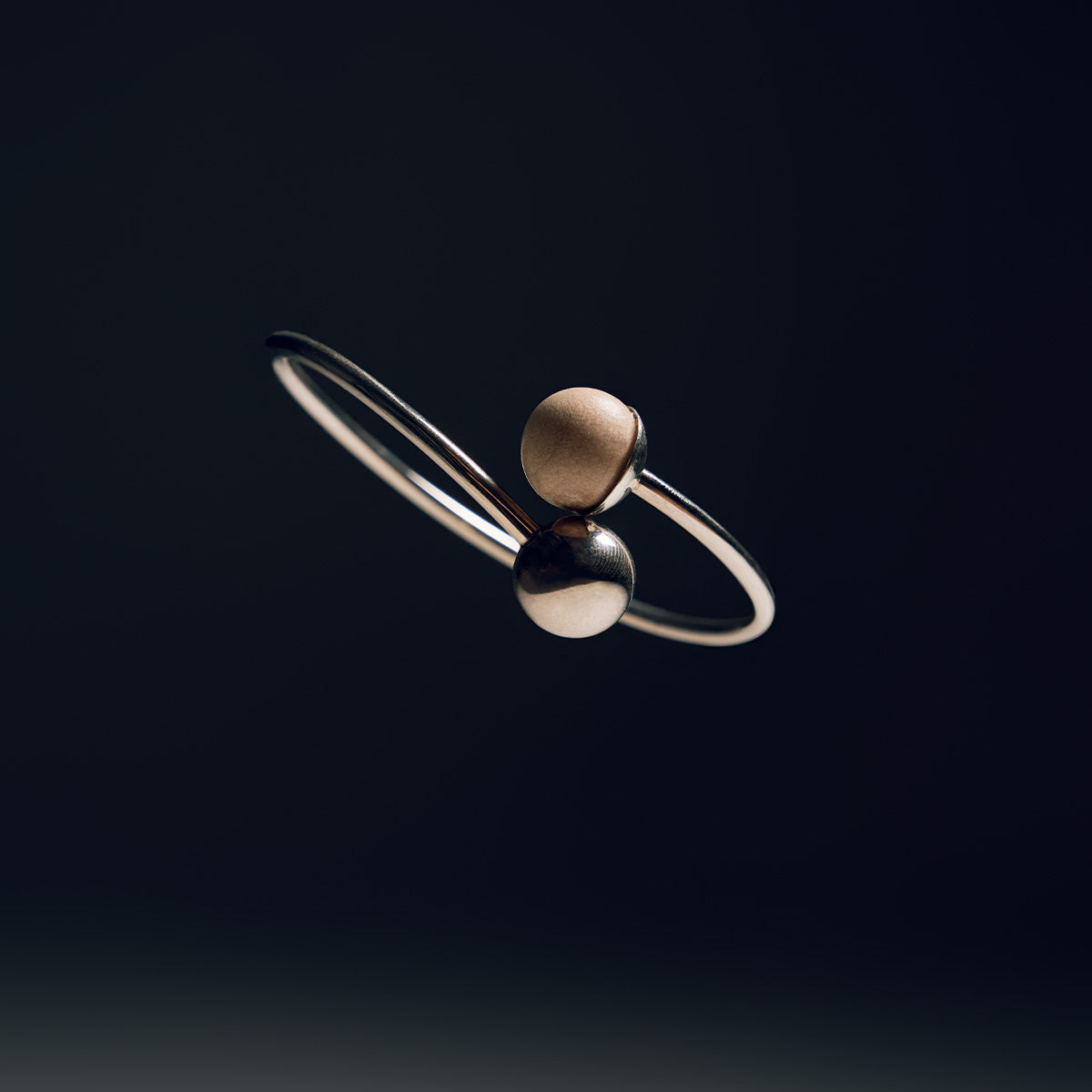 Wood Passion bracelet, varnished wood and silver