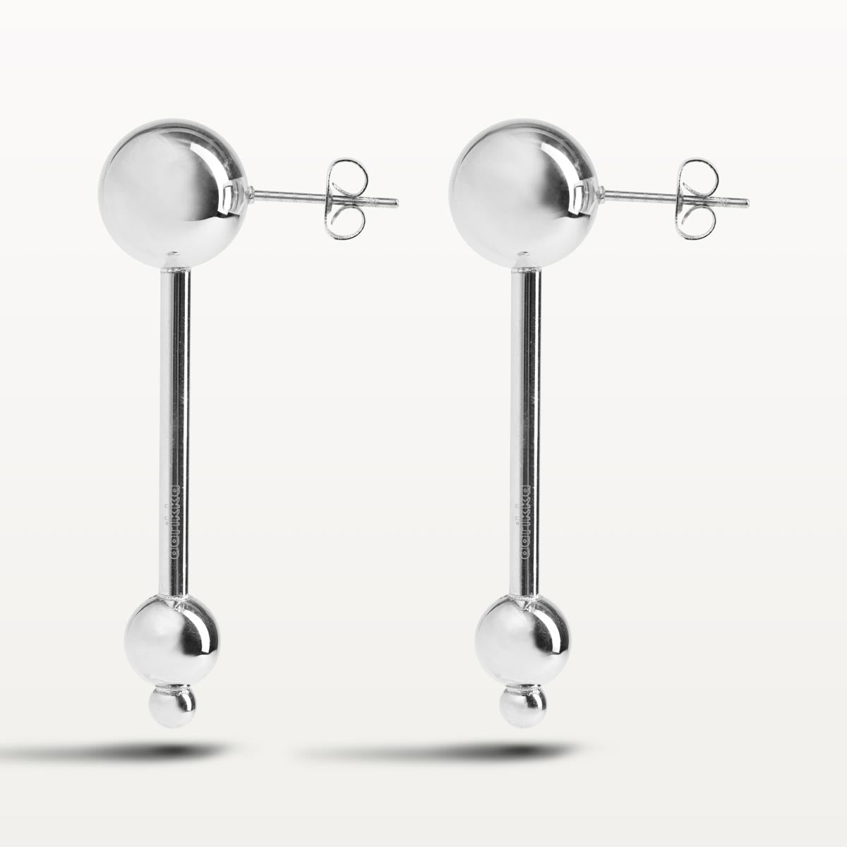 Elea earrings, silver