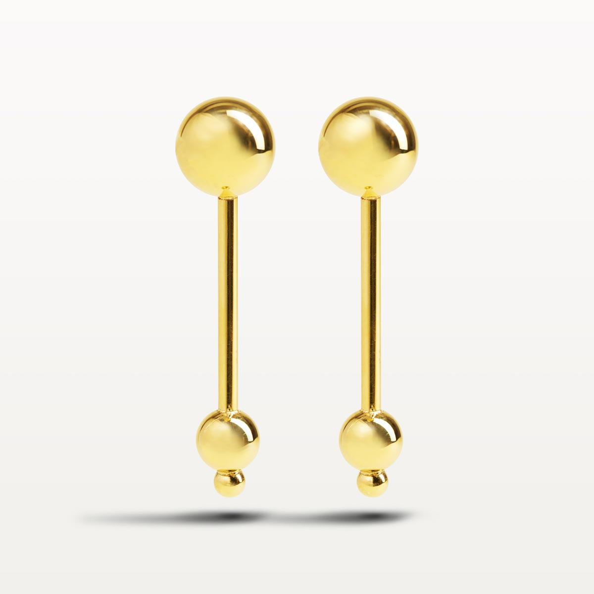 Elea earrings, gold