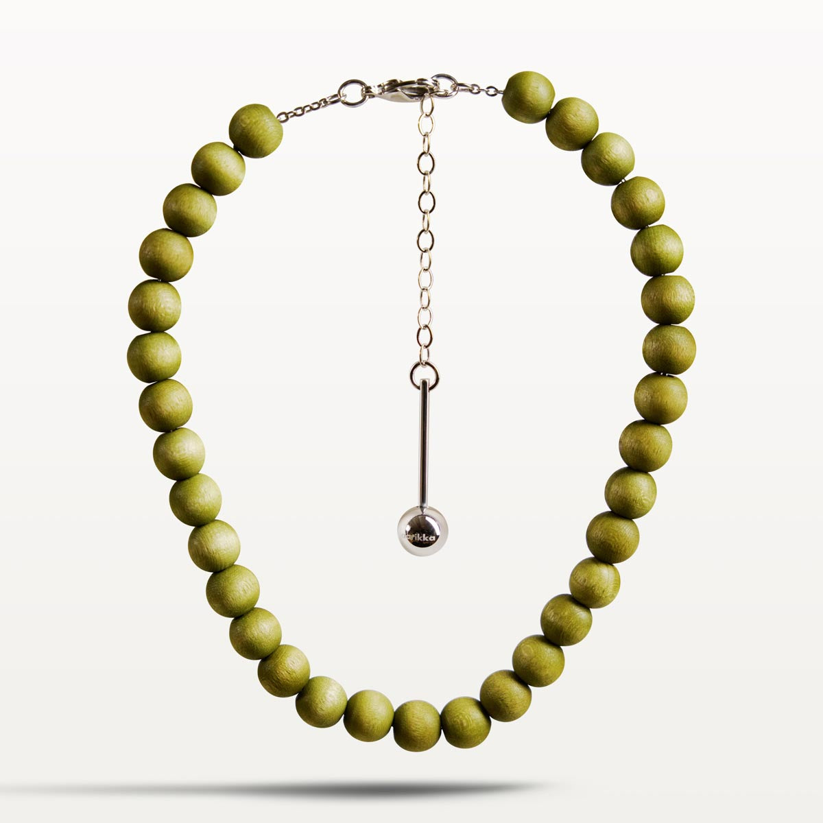 Sara necklace, khaki green