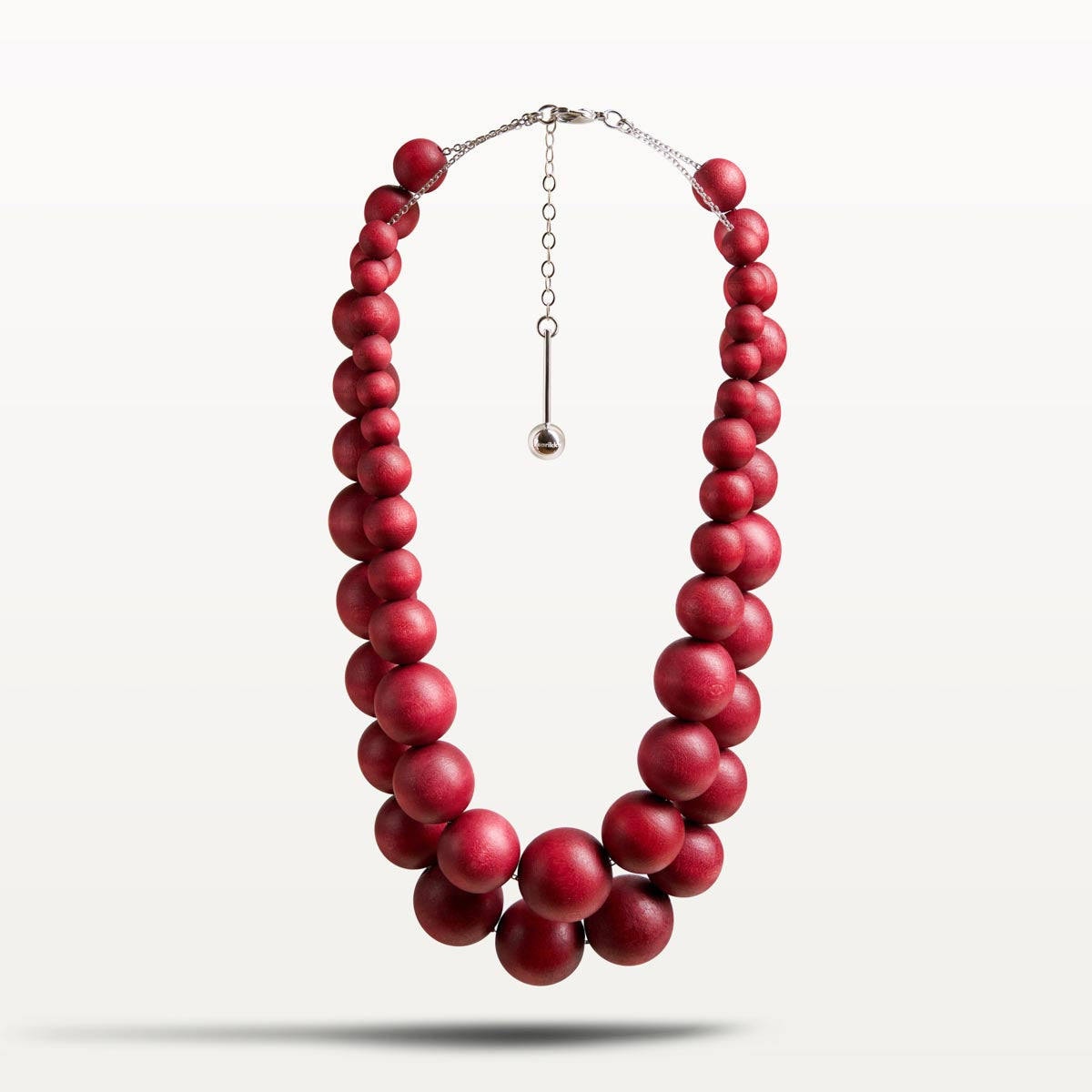 Asta necklace, wine red