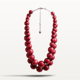 Asta necklace, wine red
