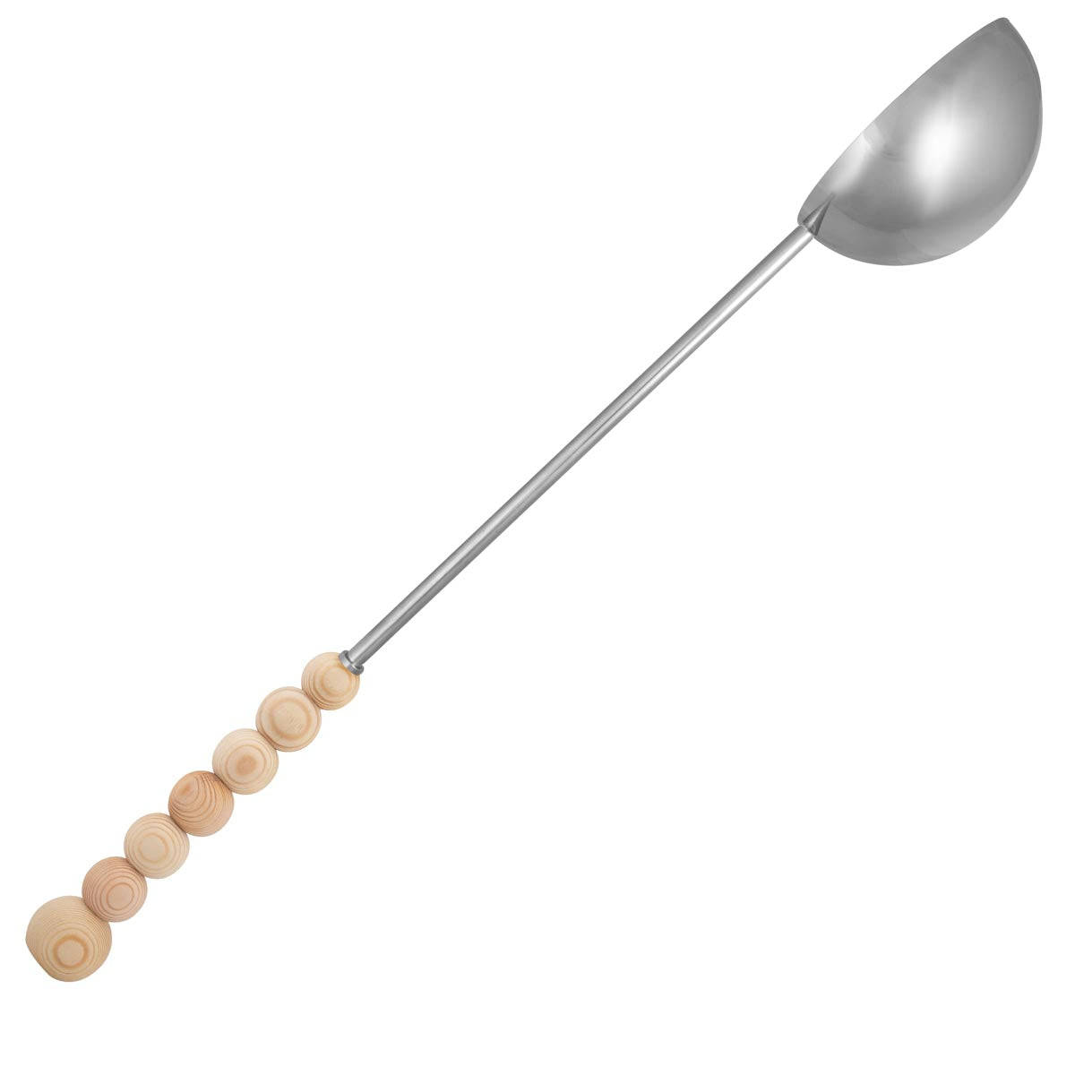 Nuppu sauna ladle, varnished wood