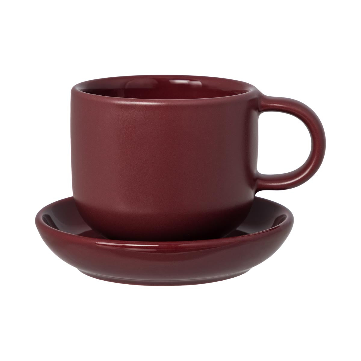 Espresso set, burgundy, 1,5 dl