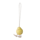 Tipi-tii wooden figurine, hanging, yellow