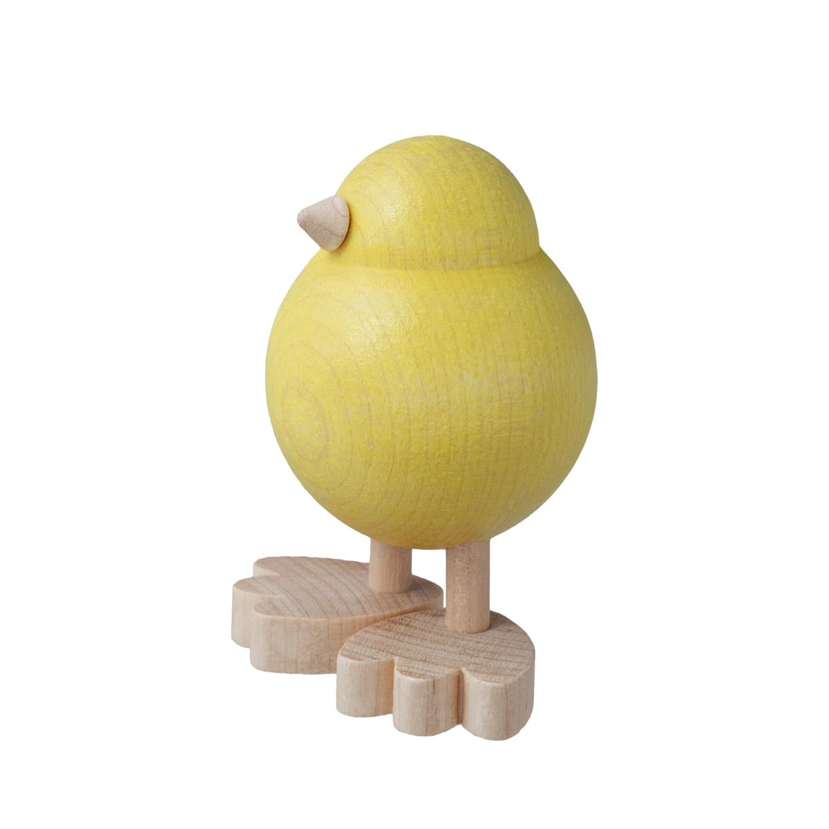 Tipi wooden figurine, standing, yellow