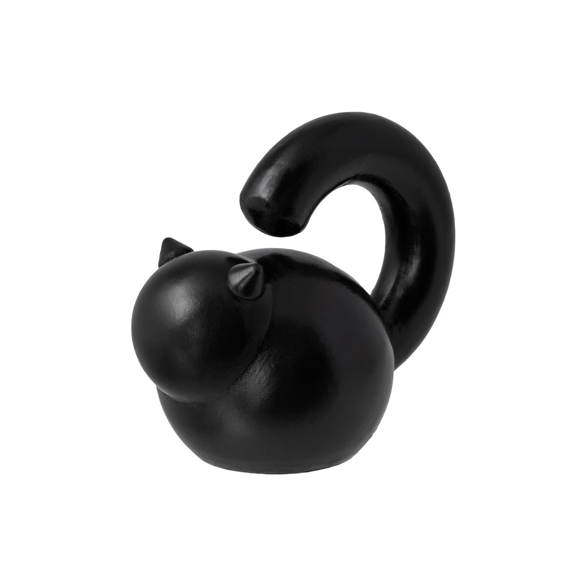 Cat sculpture, black