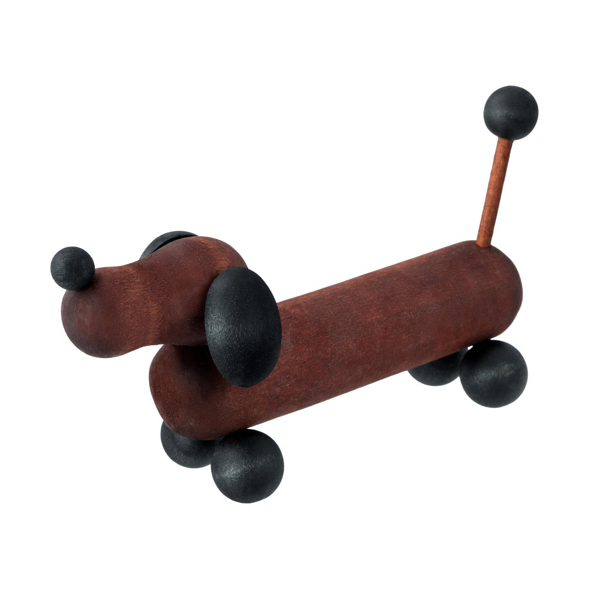 Dachshund sculpture, dark brown