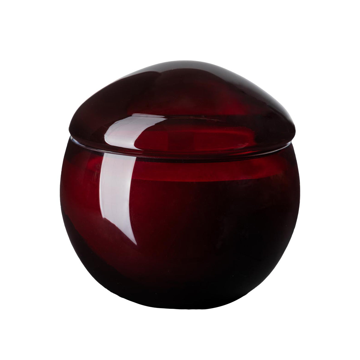 Ode to pleasure scented candle, dark red