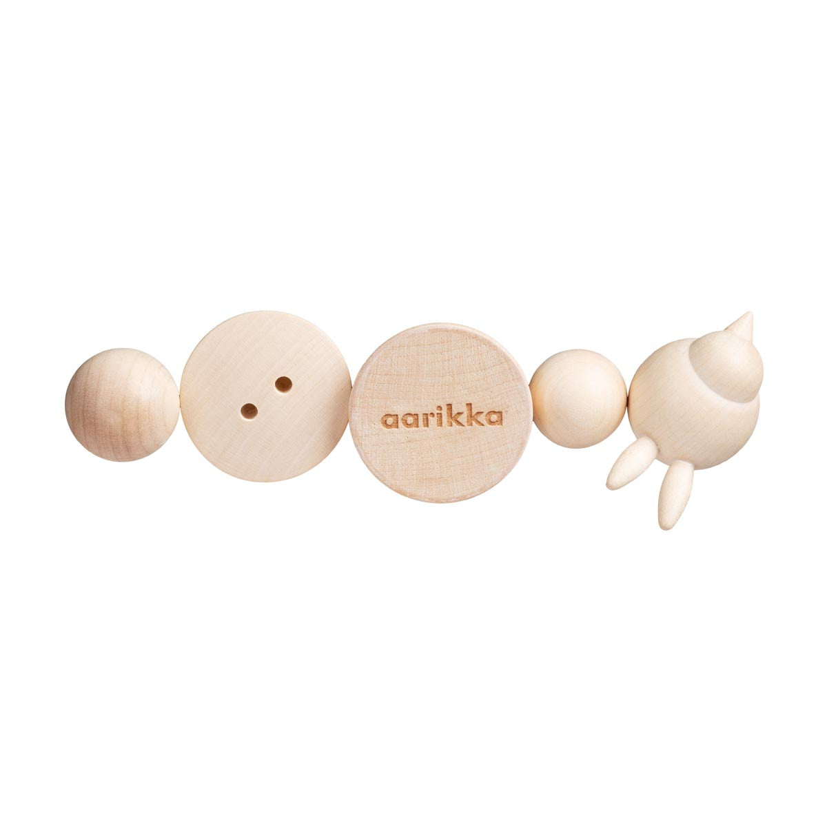 Nappi magnets, 5 pc, varnished wood