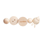 Nappi magnets, 5 pc, varnished wood