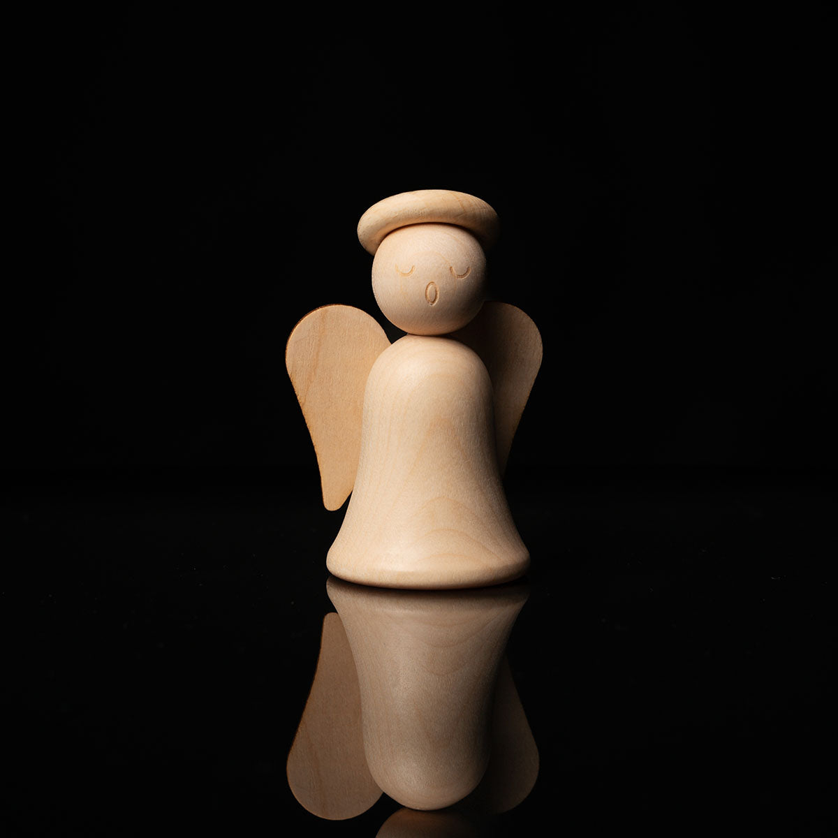 Small angel decoration, 8 cm, ecru
