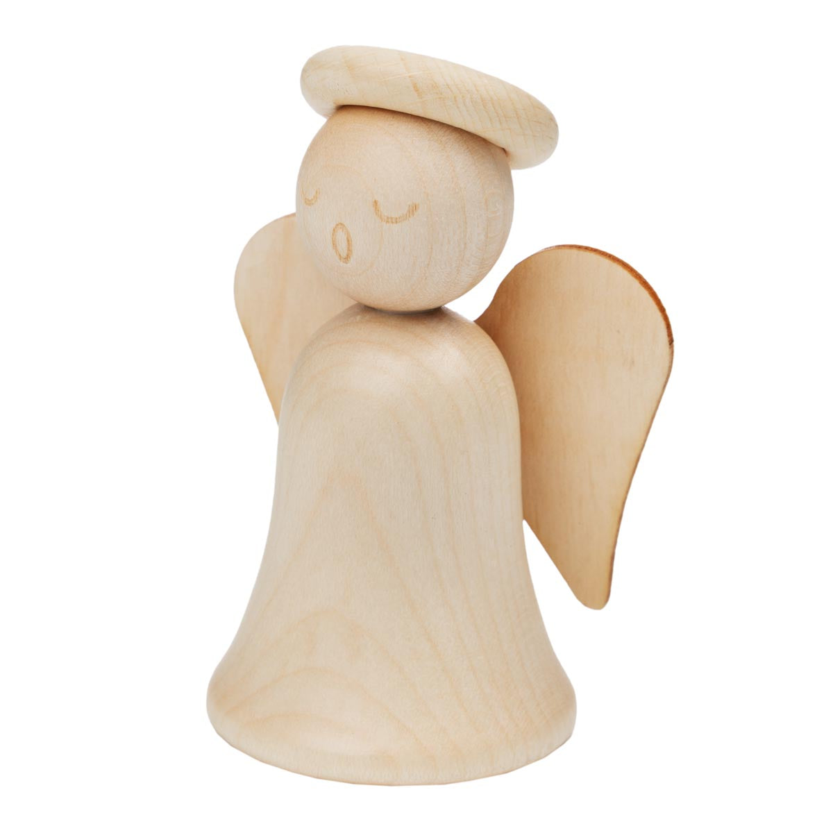 Small angel decoration, 8 cm, ecru