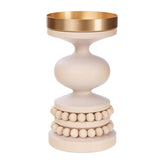 Keisarinna candleholder, varnished wood and gold