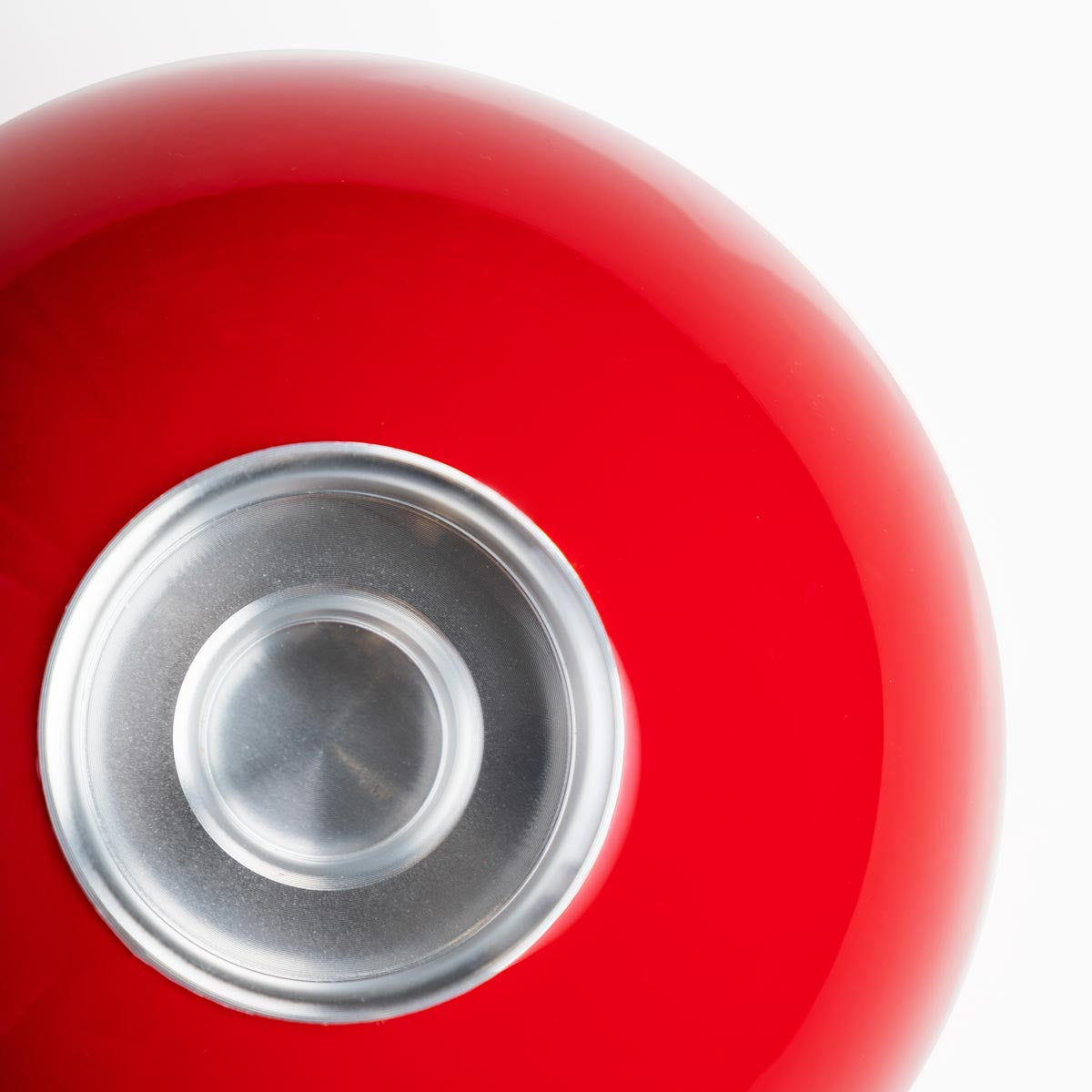 Pallo candleholder,red and silver