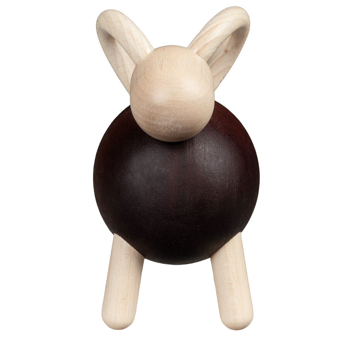 Goat sculpture, 9,5 cm, varnished wood and brown