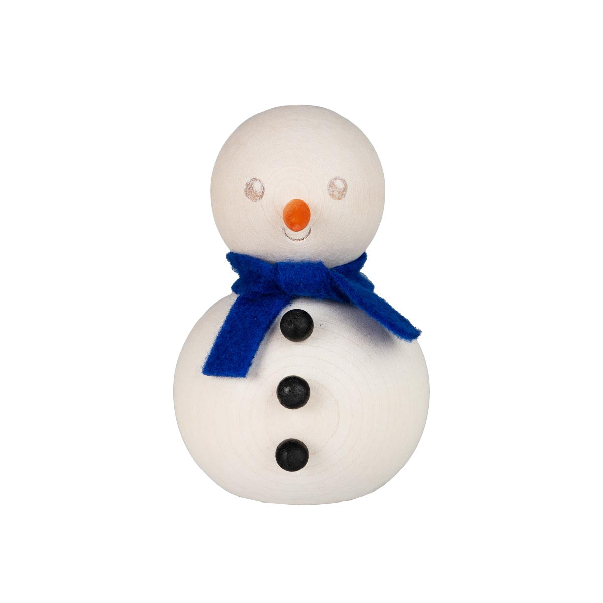 Snowman decoration,  8 cm, ecru