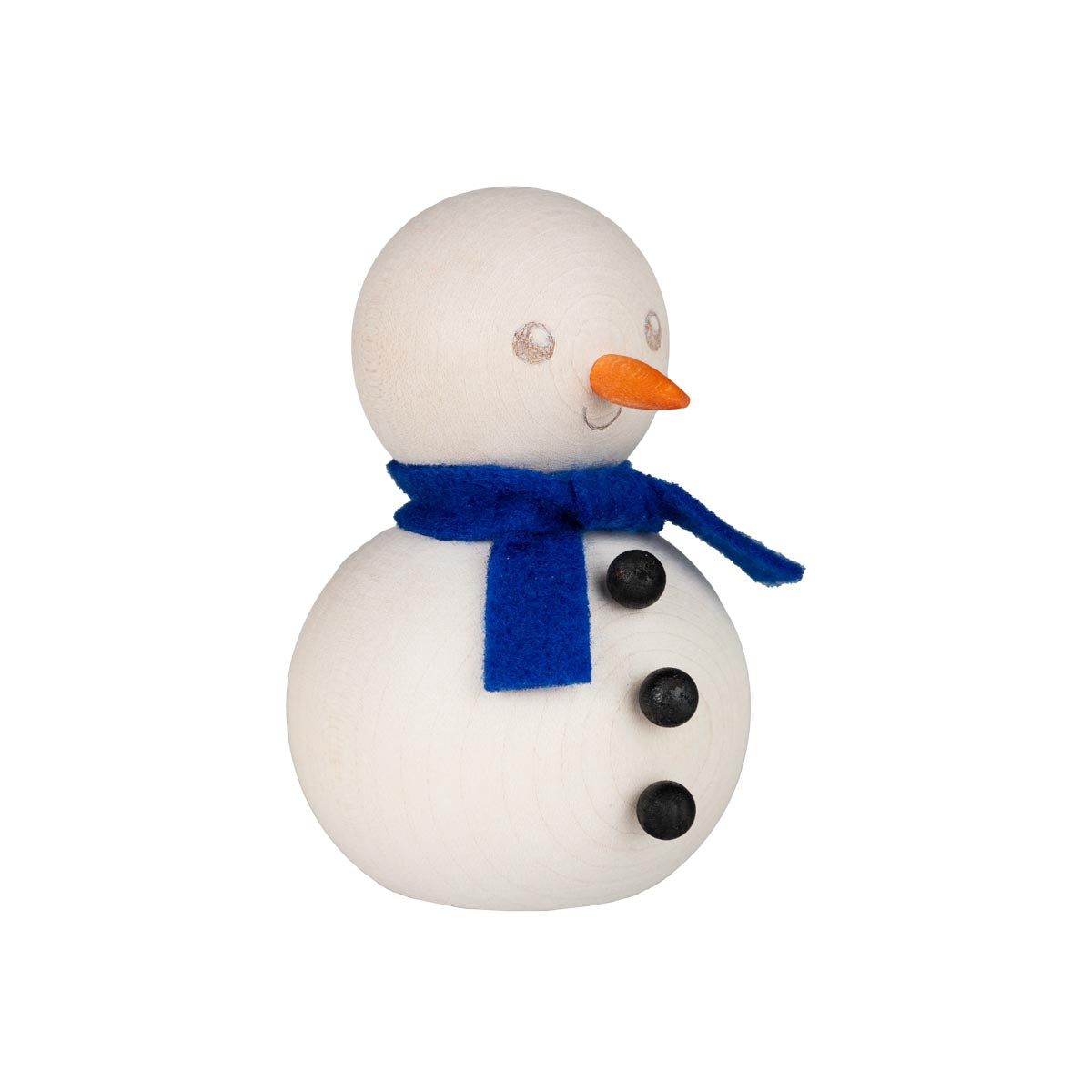 Snowman decoration,  8 cm, ecru