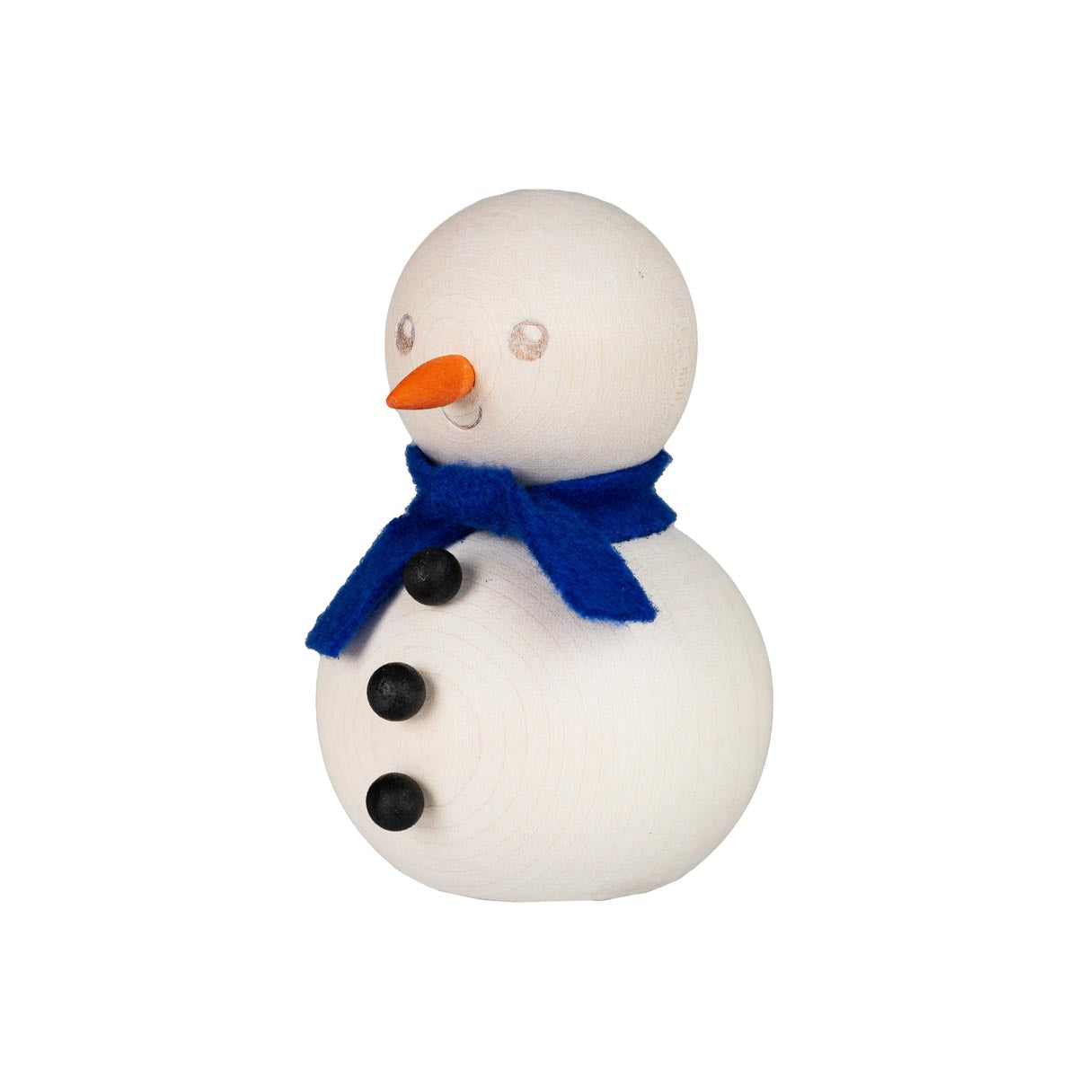 Snowman decoration,  8 cm, ecru