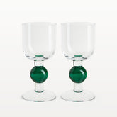 Kupla wine glass, green, 30 cl, 2 pcs
