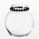 Pore glass vase, 22 cm cm, black