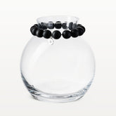 Pore glass vase, 16 cm cm, black