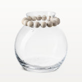Pore glass vase, 16 cm cm, ecru