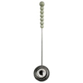 Nuppu sauna ladle, green and silver
