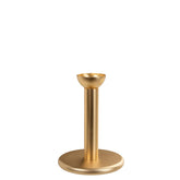 Pipe candleholder, 10 cm, gold