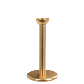 Pipe candleholder, 14 cm, gold
