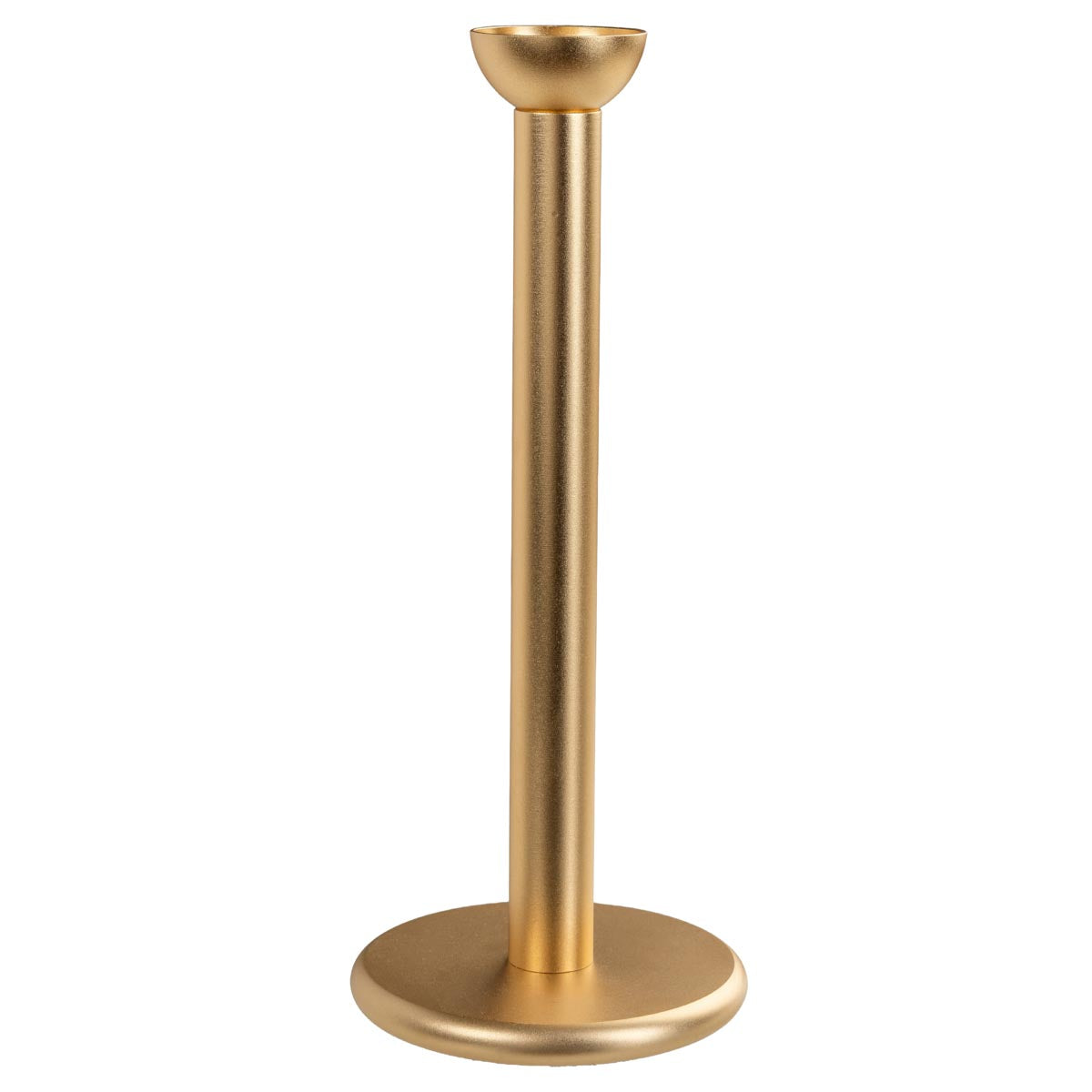 Pipe candleholder, 19 cm, gold