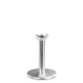 Pipe candleholder, 10 cm, silver