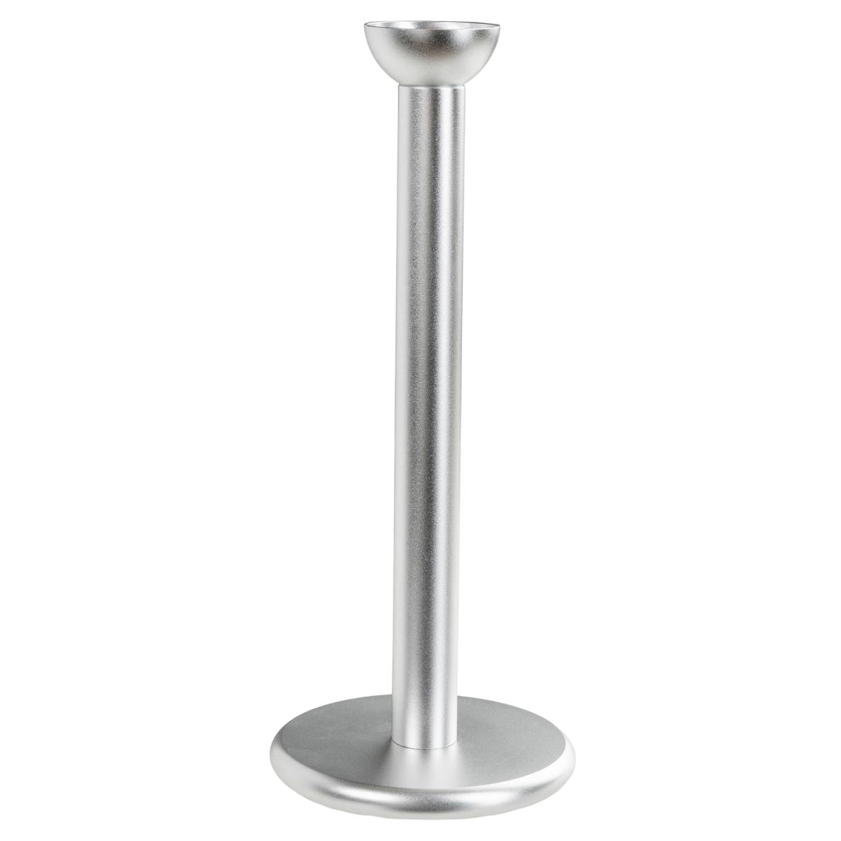 Pipe candleholder, 19 cm, silver