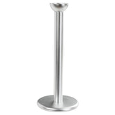 Pipe candleholder, 19 cm, silver