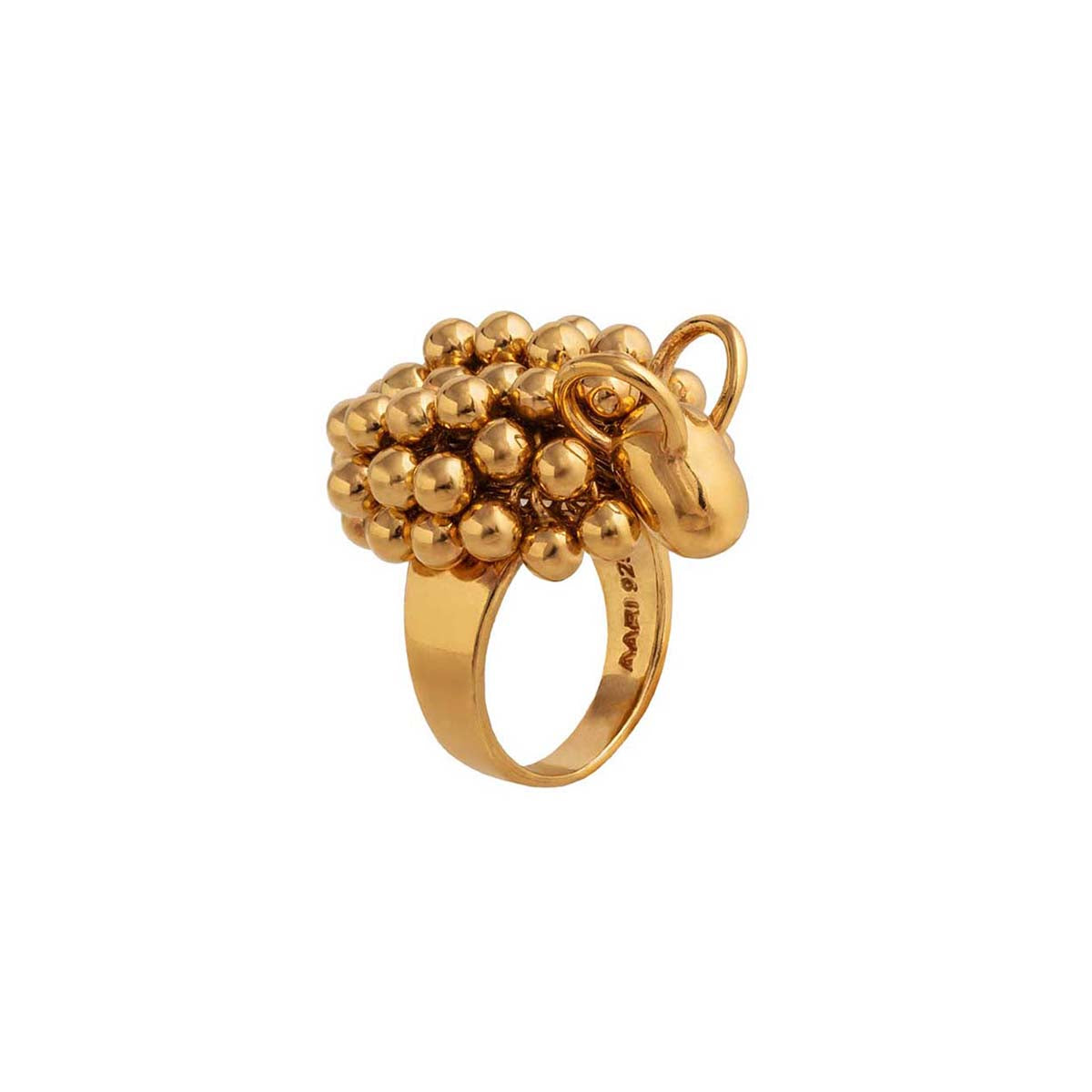 Pikkupässi ring, gold-plated silver