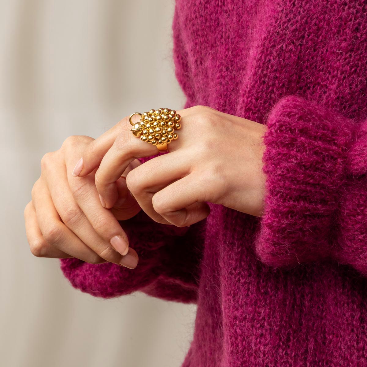 Pikkupässi ring, gold-plated silver