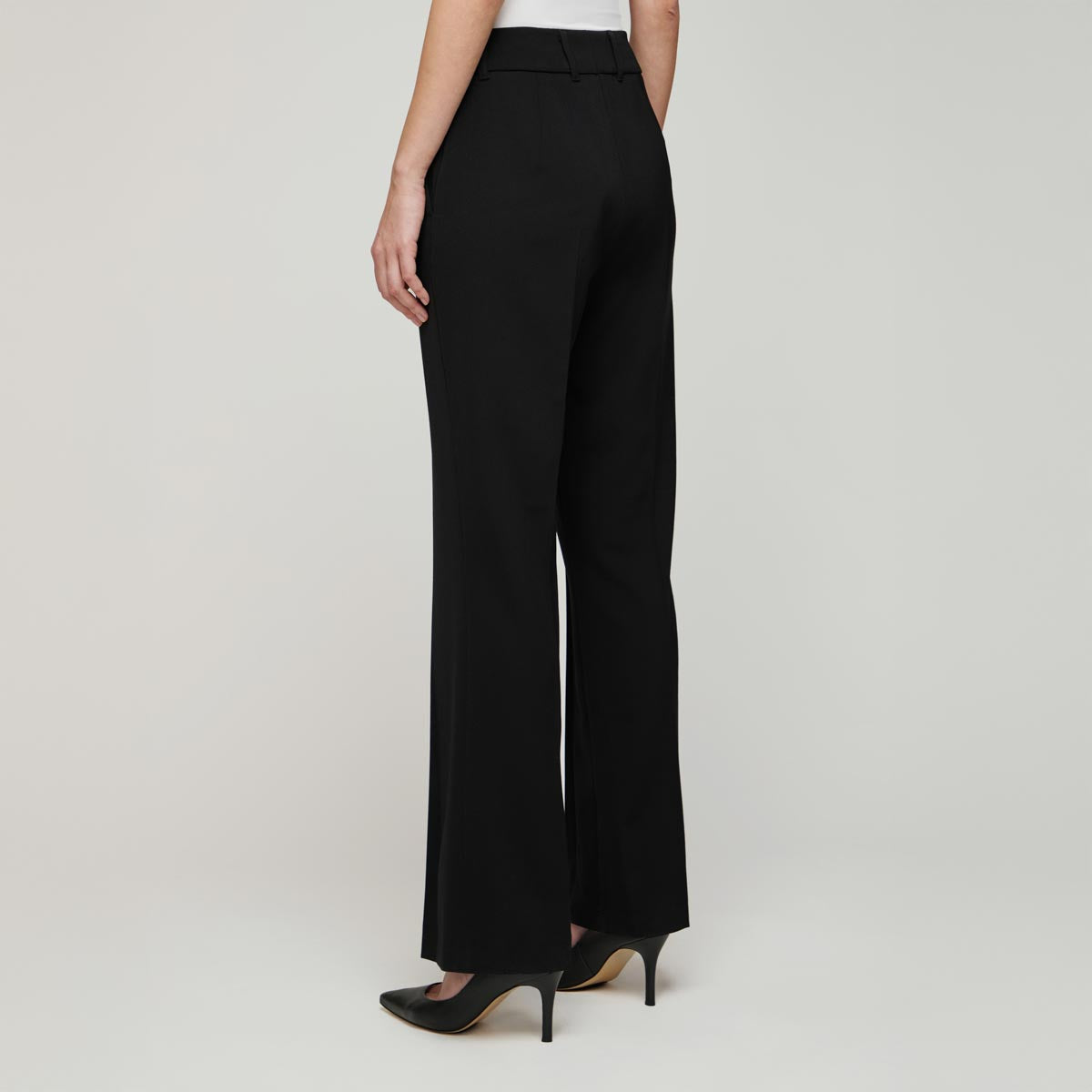 Nina trousers, wool stretch, black