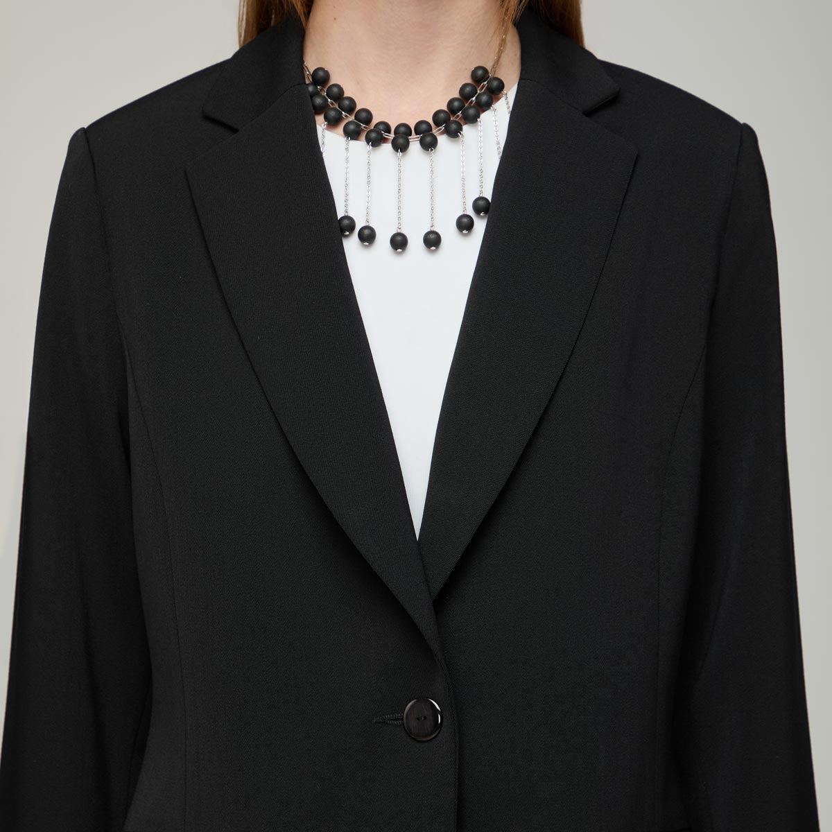 Sola blazer, wool-stretch, black