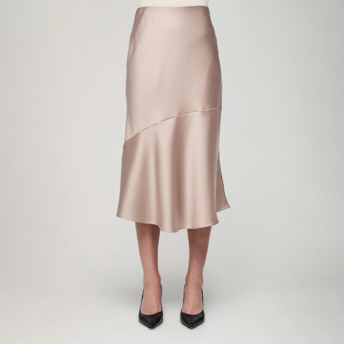 Kelly skirt, satin, champange
