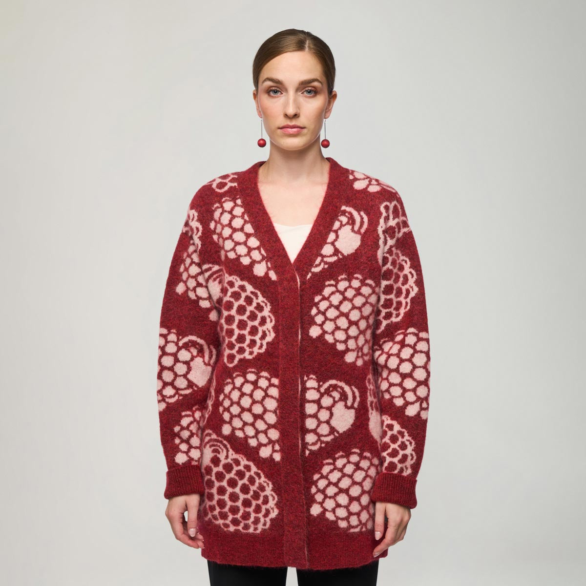 Ellis cardigan, Pässi, dark red
