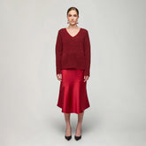 Senora sweater, dark red