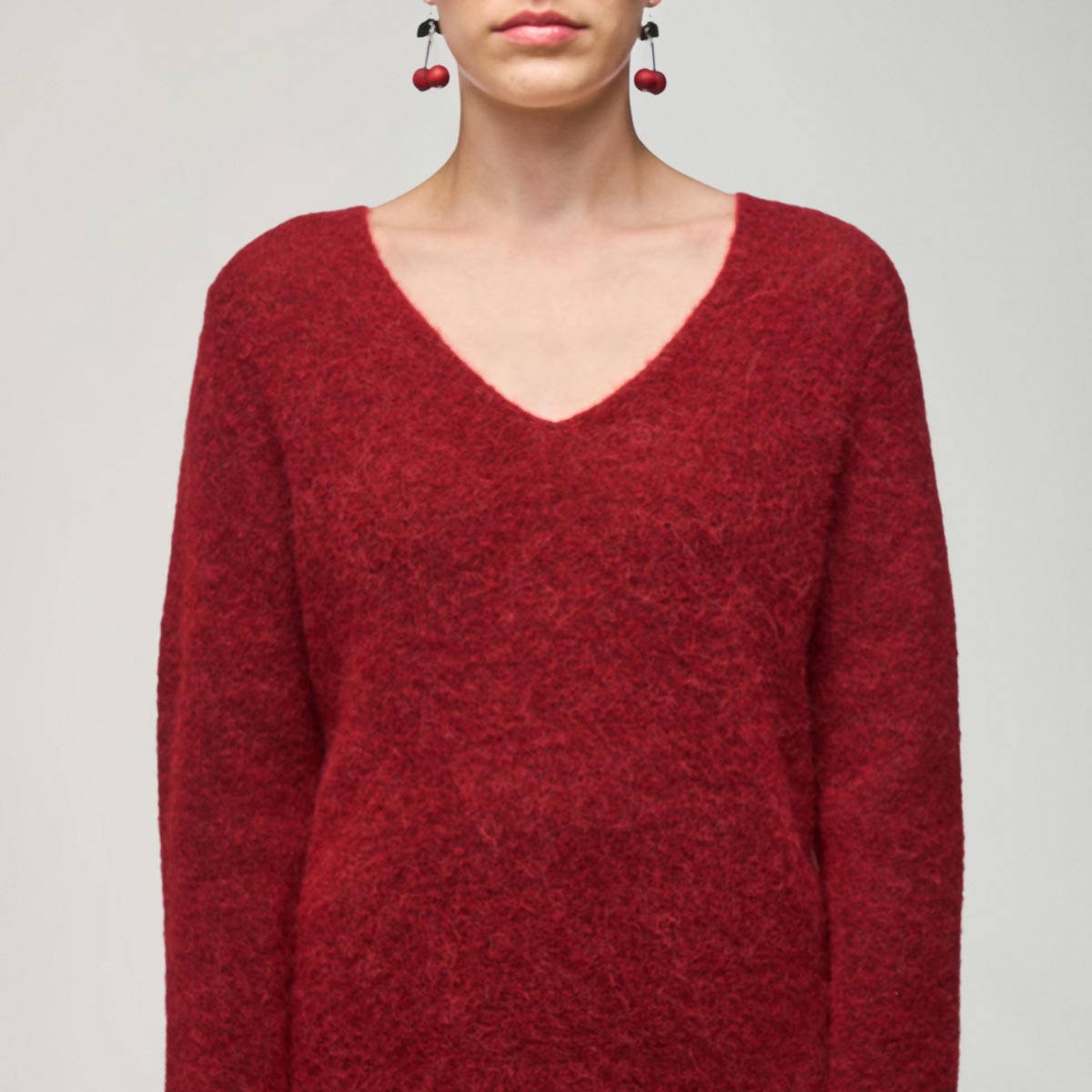 Senora sweater, dark red