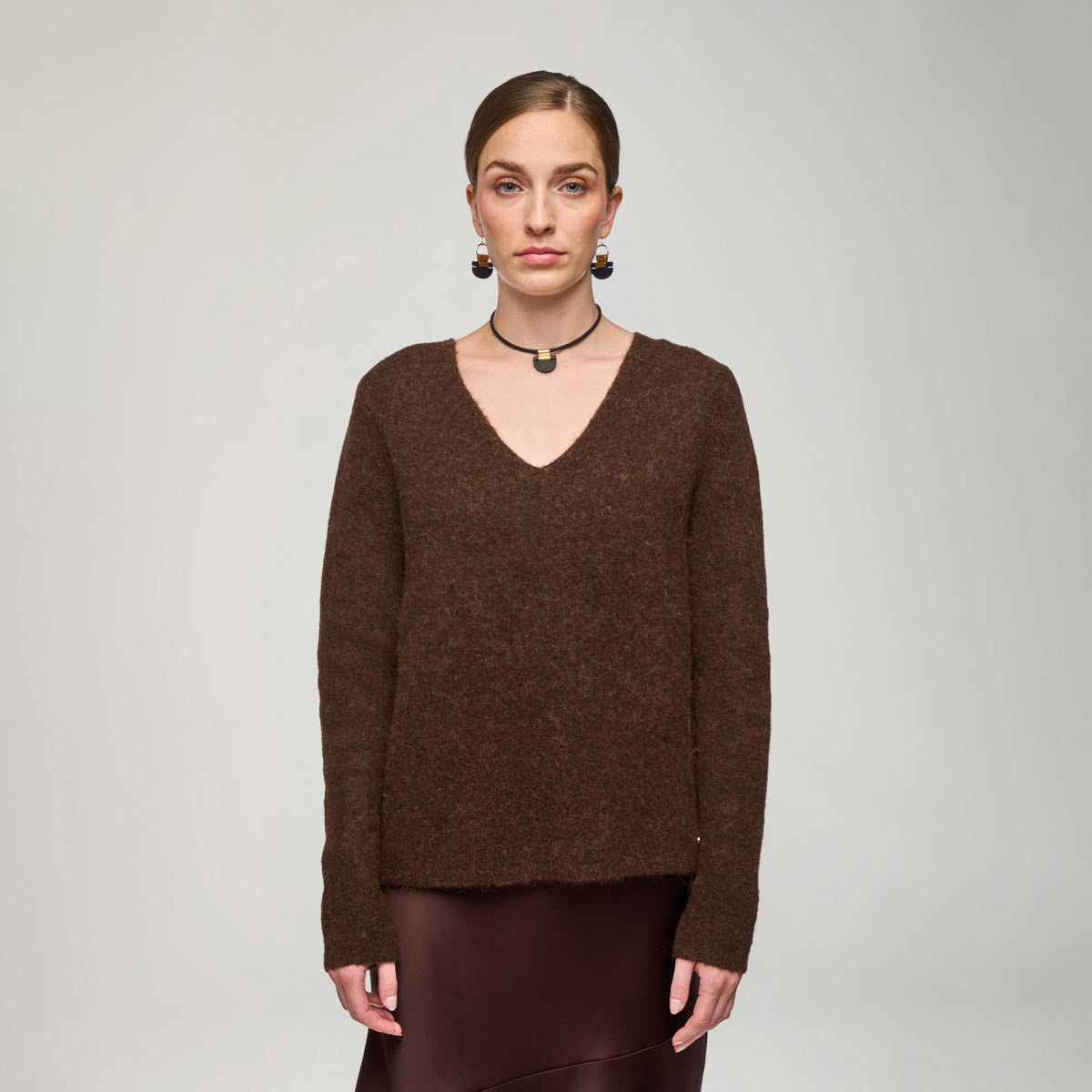 Senora sweater, dark brown