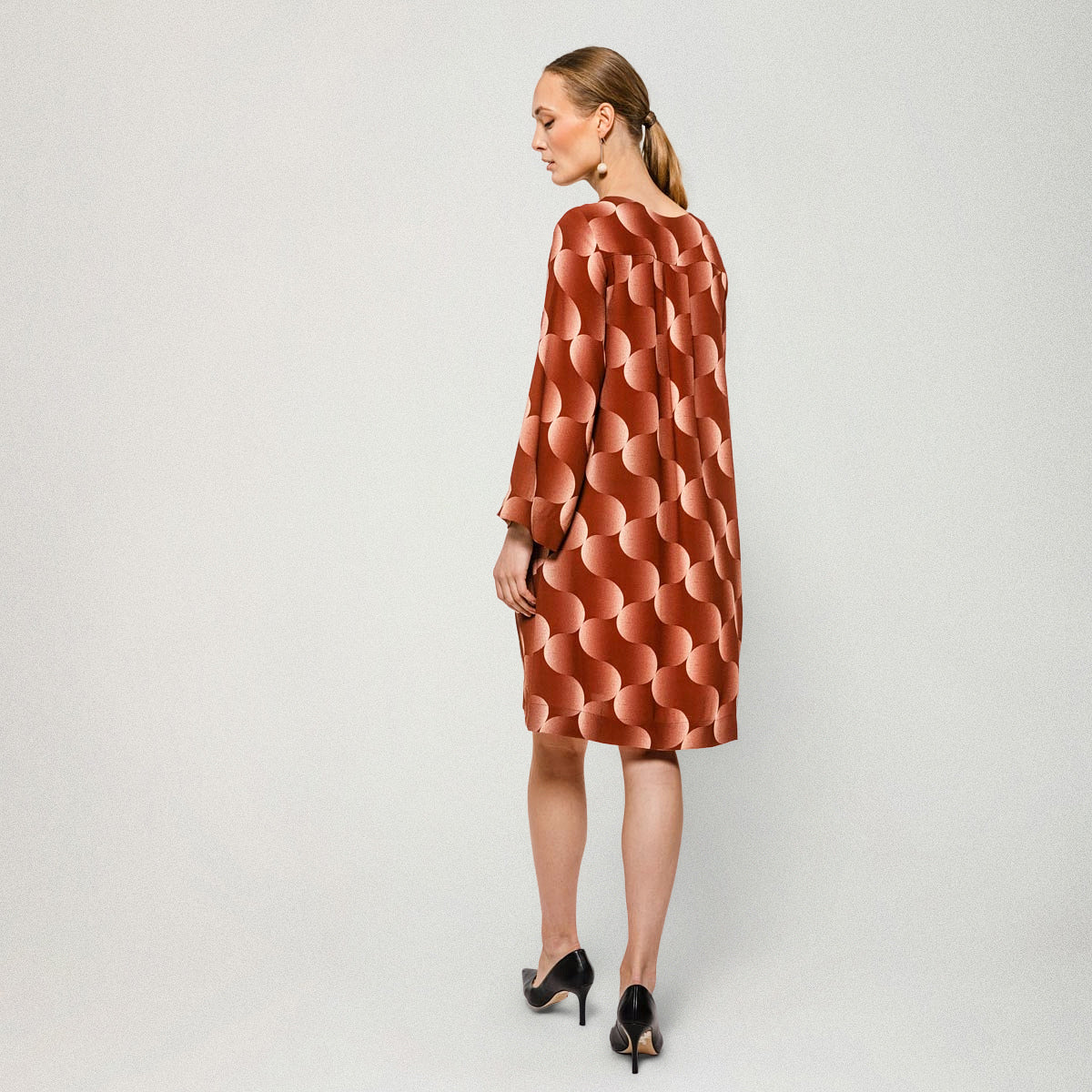 Fresia dress, Nebula, copper