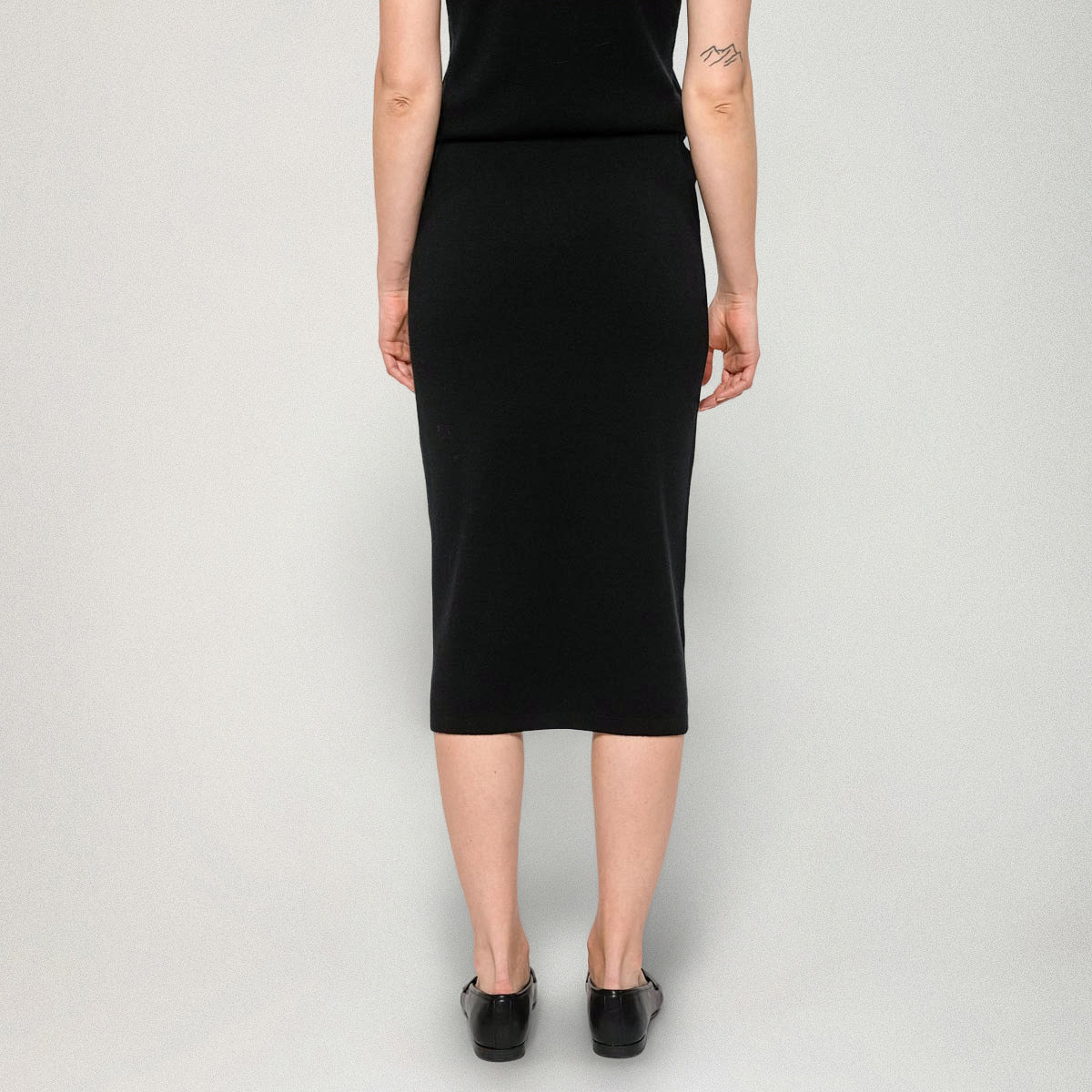 Alessia knit skirt, black