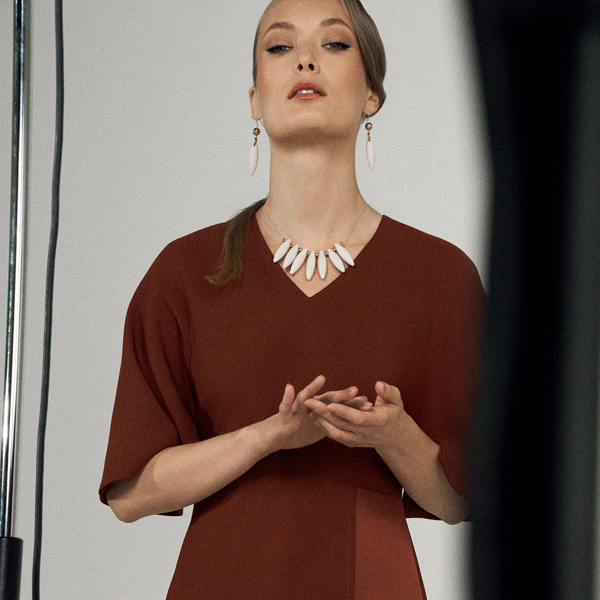 Saime dress, Utu, dark copper